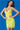 Short fitted yellow dress 07787