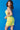 Backless yellow cocktail dress 07787