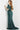 Green dress with sweeping train 08049 