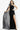 Black velvet evening dress 08116