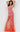 orange fitted dress 08275
