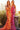 orange print dress 08462