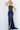 navy high slit dress 08483