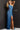 Fitted high slit prom dress 08515