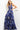 Pleated blue multi prom gown 08577