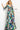 V neck maxi print prom dress 08584