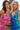 IRIDESCENT ROYAL and hot pink dress 08646