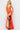 orange v neck dress 08674