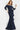 Off the shoulder crepe evening dress 08699