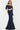 Long sheath navy dress 08699