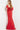 red fitted dress 09064