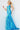 blue v neck dress 09113