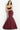 burgundy strapless dress 09388