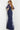 Navy embellished evening dress 09591