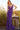 purple v neck dress 09693