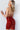 Red open back short dress 09694