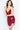 burgundy fitted cocktail dress 09744