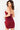 burgundy short dress 09744
