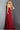 burgundy evening dress 09841 
