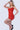 spaghetti strap short red dress c