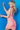 Iridescent coral V back cocktail dress 09976