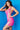 Low V fuchsia cocktail dress 09977