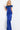 navy feather neckline dress 1147