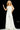 Jovani  white Feather Bodice Wide Leg Jumpsuit