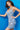 blue multi short dress 22270