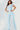 light blue jumpsuit with feather 22348