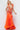 orange v neck dress 22540