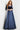 Navy A line evening gown 22563