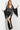 black v neckline dress 22713
