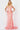 coral v neck dress 22811