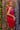 red and fuchsia short dress 22816