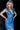 plunging neck blue cocktail dress 23104