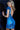 blue open back sheath short dress 23104