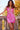 pink v neck dress 23104
