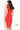 Red knee length Jovani cocktail dress 23886