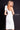 Jovani white shoulder ruffle fitted cocktail dress 23886