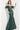 Short sleeve green evening dress 24044