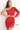 Red one shoulder short dress Jovani 2645
