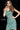 Jovani green beaded one-shoulder short dress 3165