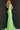 green backless dress 1012