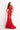 Red strapless lace dress 37334