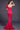 fuchsia form fitting small train prom dress 32602