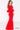 Jovani red evening dress 39739 back view