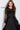 high neck black dress 46066
