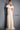 Feather neckline off white evening dress Jovani 4770