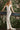 Off white nude V neck Jovani wedding dress S48484